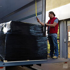 Déchargement de camion